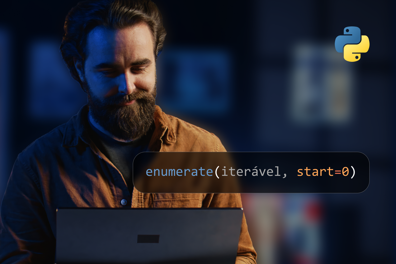 Como usar a função enumerate em Python